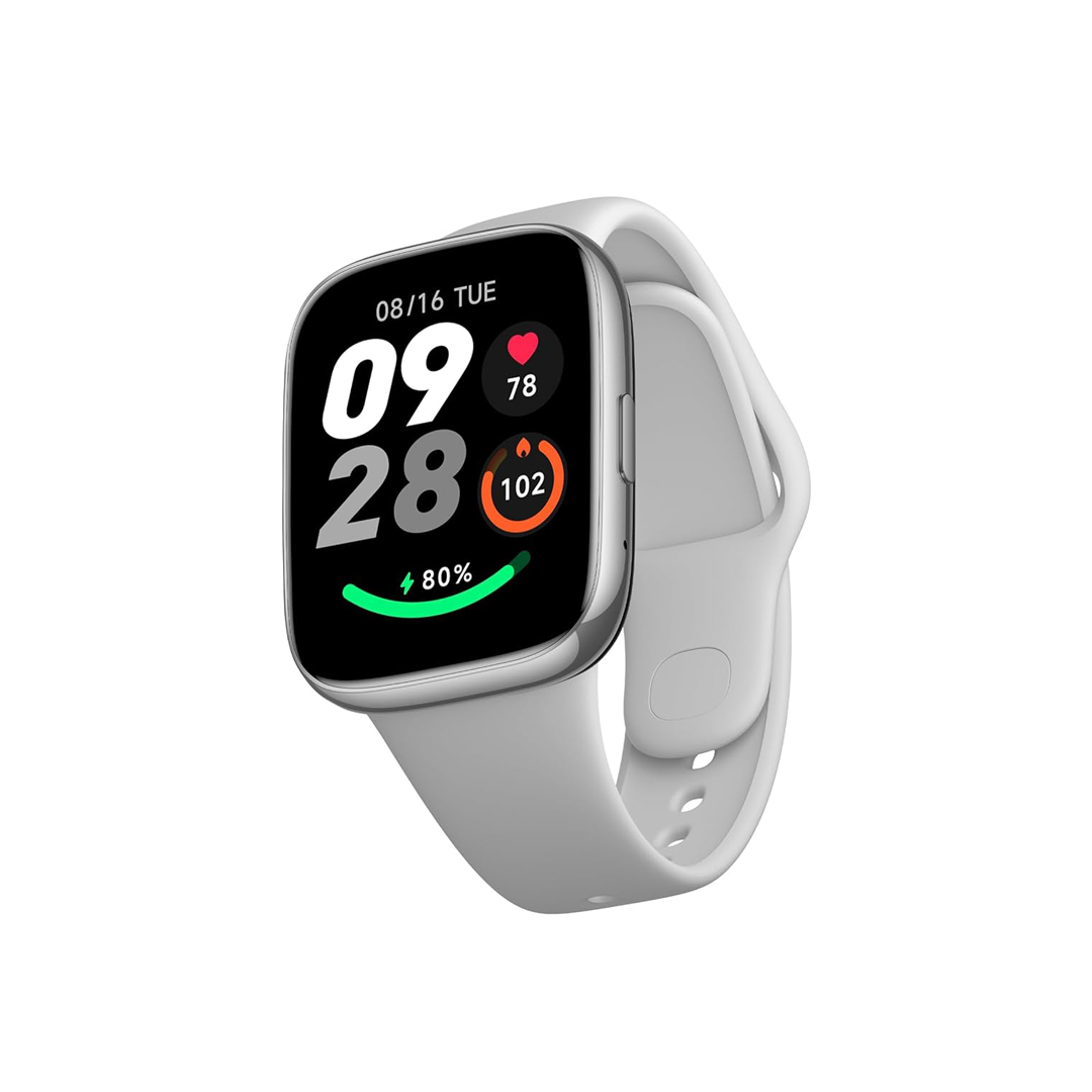 شاشة Redmi Watch 3 Active BT Calling مقاس 1.83 بوصة - رمادي بلاتيني شاشة Redmi Watch 3 Active BT Calling مقاس 1.83 بوصة - رمادي بلاتيني